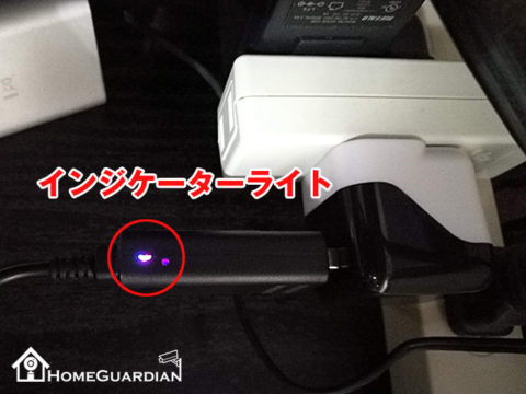 USB充電ケーブル型カメラのインジケーターライト