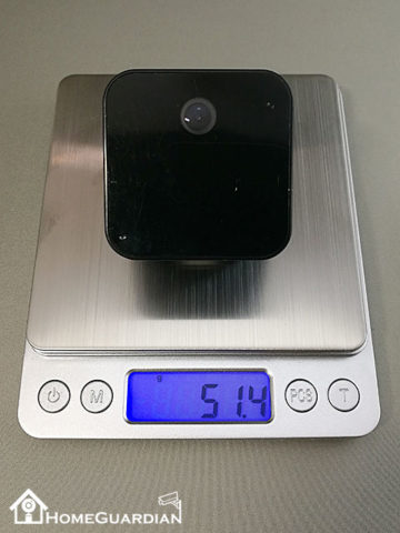 USB充電ACアダプター型カメラの重さ